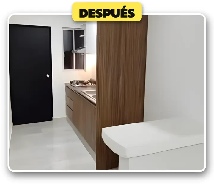 Cocina: después de la remodelación